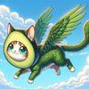 Flying Avocado Cat